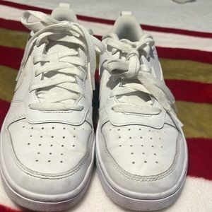 White Nike shoes